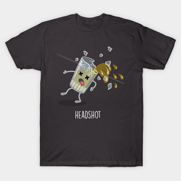 Headshot T-Shirt by Mongedraws